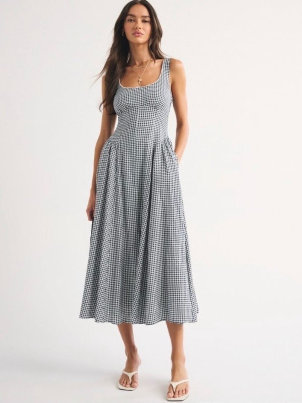 Abercrombie Bra Free Linen Dylan Dress size M